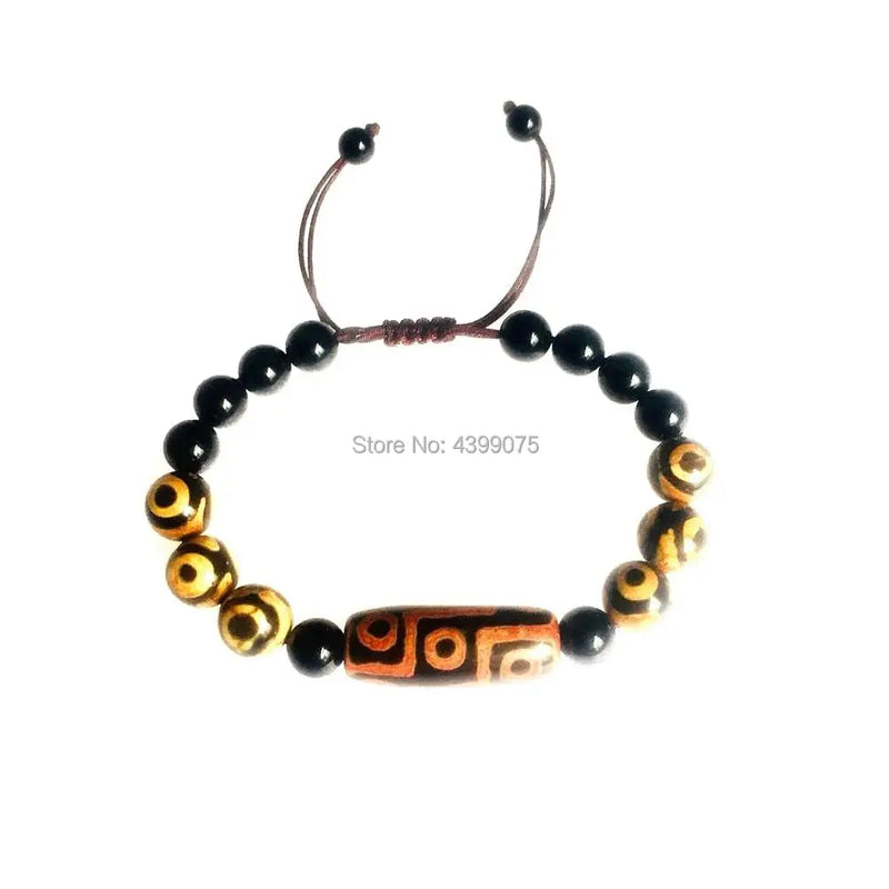 Tibetan Agate DZI Bracelet Hand-Woven Men & Women Jewelry