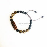Tibetan Agate DZI Bracelet Hand-Woven Men & Women Jewelry