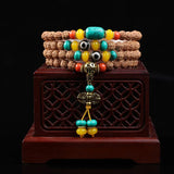 Tibetan 108 Beaded Bracelet Bodhisattva Men Women Hand-in-hand