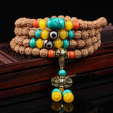 Tibetan 108 Beaded Bracelet Bodhisattva Men Women Hand-in-hand