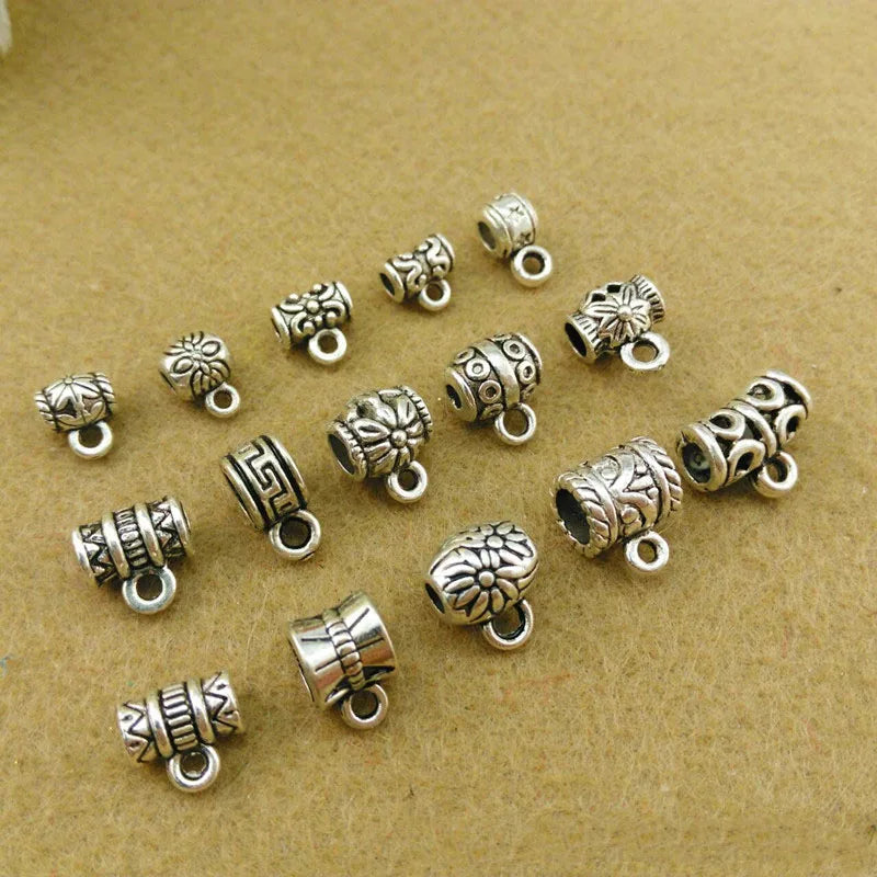 Tibetan Silver Plated Clasp DIY Jewelry Accessories 50pcs/lot
