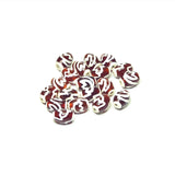 Tibetan Red/white Louts DZI Beads 10mm*14mm Agate Beads DIY 8Pcs/lot
