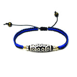 Tibetan Agate DZI 21 Eyes Female Bracelet Woven Jewelry Rope Diamond Knot