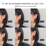 Titanium Steel Barbell Ear Stud Set Hypoallergenic Earrings