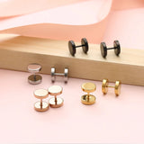 Titanium Steel Barbell Ear Stud Set Hypoallergenic Earrings