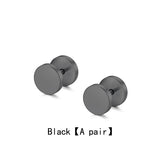 Titanium Steel Barbell Ear Stud Set Hypoallergenic Earrings
