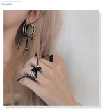 European American Ins Circle Earrings Exaggerated Niche Feminine Earrings