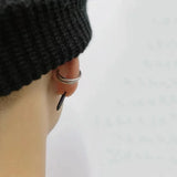 Tide Unique Screw Stud Earrings False Puncture Hot Selling / Silver Earrings