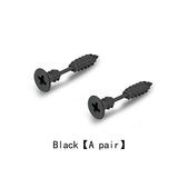 Tide Unique Screw Stud Earrings False Puncture Hot Selling / Silver Earrings