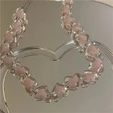 Transparent Acrylic Love Necklace Sweet Clavicle Chain
