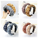 Pearl Knot Headband Wide Hoop Hairband Women's