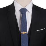 Classic Meter Tie Clip Copper Tie Bar Enamel Tie Pin Crystal Corbata