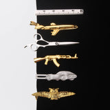 Classic Meter Tie Pin Copper Tie Bar Enamel Tie Collar Pin