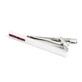 Crystal Purple Tie Clip for Men Wedding Gift
