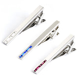 Crystal Purple Tie Clip for Men Wedding Gift