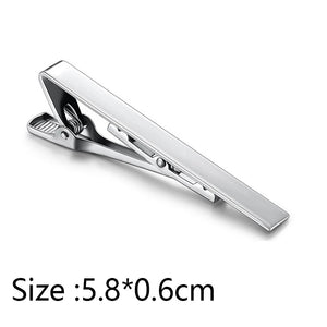 Men's Copper Tie Clip Bar Necktie Accessory