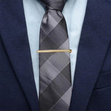 Men's Copper Tie Clip Bar Clasp Necktie Accessory