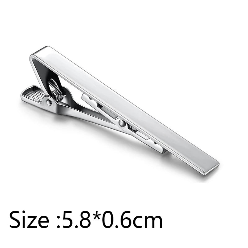 Men's Copper Tie Clip Bar Necktie Accessory