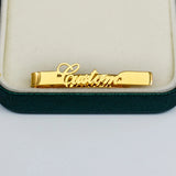 Personalised Stainless Steel Tie Clip for Wedding Guests