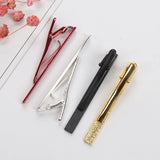 Mens Tie Clip Metal Tone Bar Clasp Necktie Clasp Collar Clip