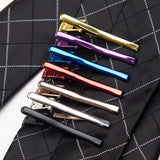 Mens Tie Clip Metal Tone Bar Clasp Necktie Clasp Collar Clip
