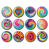 Tie Dye Glass Dome Cabochon for Photo Jewelry