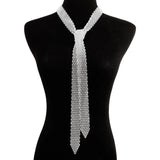 Exaggerated Rhinestones Necklace Modern City Necklace