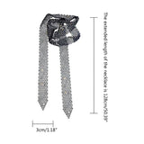 Exaggerated Rhinestones Necklace Modern City Necklace