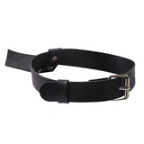 Leather Choker Necklace Bondage Gothic Belt Punk Rock Accessory