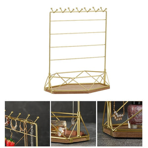 Tiered Earring Holder Display Jewelry Organizer Necklace Holder