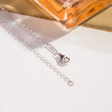 925 Silver Key Diamond Necklace High-End Craftsmanship