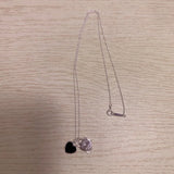 Tifine 925 Sterling Silver Double Heart Pendant Necklace, Holiday Gift