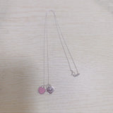 Tifine 925 Sterling Silver Double Heart Pendant Necklace, Holiday Gift
