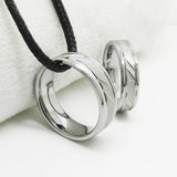 Tigarde 6mm 8mm Tungsten Carbide Ring Wedding Band Silver