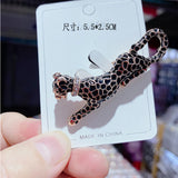 Rhinestone Leopard Brooch for Women Jewelry