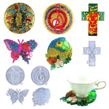 Tiger Butterfly Turtle Coaster Silicone Mould for DIY Cup Mats