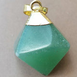 Tiger Eye Aventurine Opal Carnelian Hexagon Pendant Bead