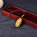 Tiger Eye GuanYin Pendant Buddha Necklace For Men Women