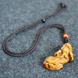 Tiger Eye Stone Piyao Necklace Pendant Healing Protection