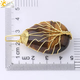 Tiger Eye Tree of Life Crystal Necklace Wire Wrap Rose Crystals Pink Quartz