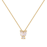 Tiger Necklace Female Niche Cat's Eye Pendant Sweater Chain