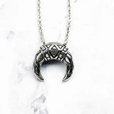 Tiger Tooth Necklace 925 Silver Chain Zircon Stones Fine Jewelry Vintage Gift