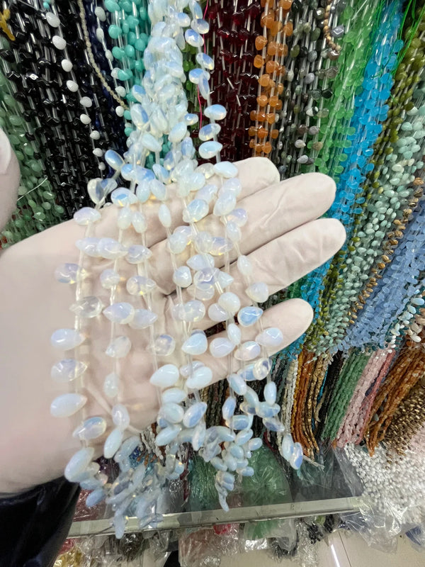 Tiger Eye Water Drop Stone Beads for Jewelry Making