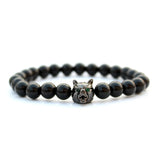 Tiger Eye Beads Bracelet Wolf Bracelet Stone Pulseras Pulseira