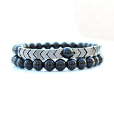 Tiger Eye Stone Bracelet Set for Women and Men