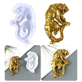 Tiger-shape Decor Mold DIY Desktop Ornaments Pendant Jewelry Epoxy Resin Mold