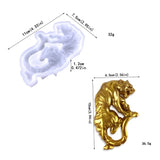 Tiger-shape Decor Mold DIY Desktop Ornaments Pendant Jewelry Epoxy Resin Mold
