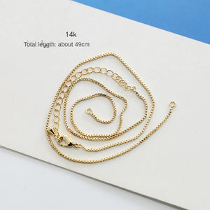 14k Copper-Clad Color-Preserving Chain DIY Necklace