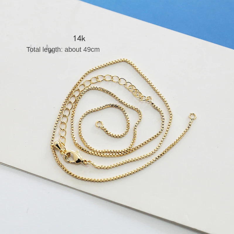 14k Copper-Clad Color-Preserving Chain DIY Necklace