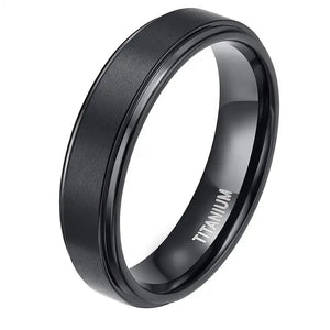 Tigrade 4/6/8/10mm Titanium Ring Wedding Band Silver Brushed Engagement Rings